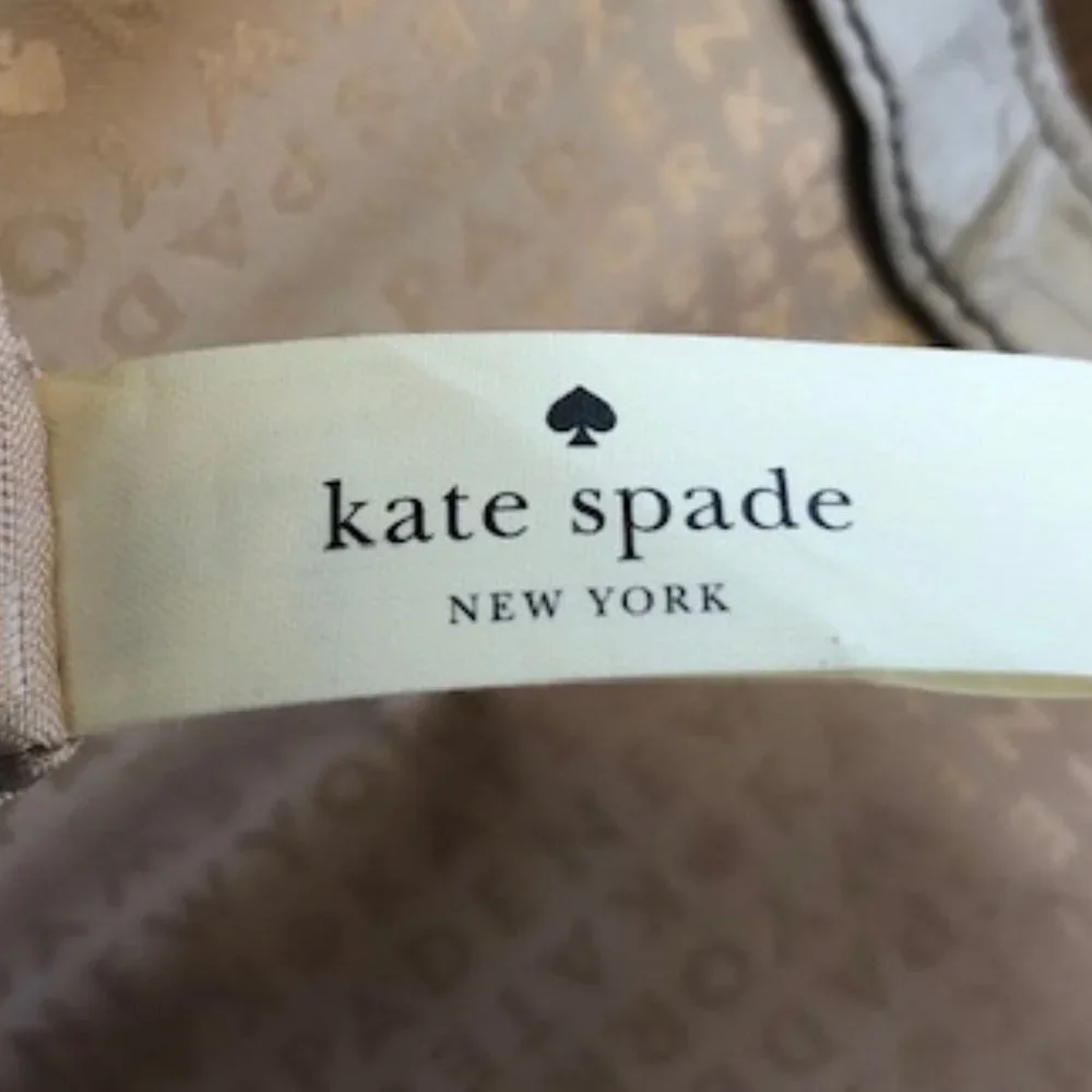 KATE SPADE Doris Orchard Valley Grey Leather Satchel/Shoulder Bag